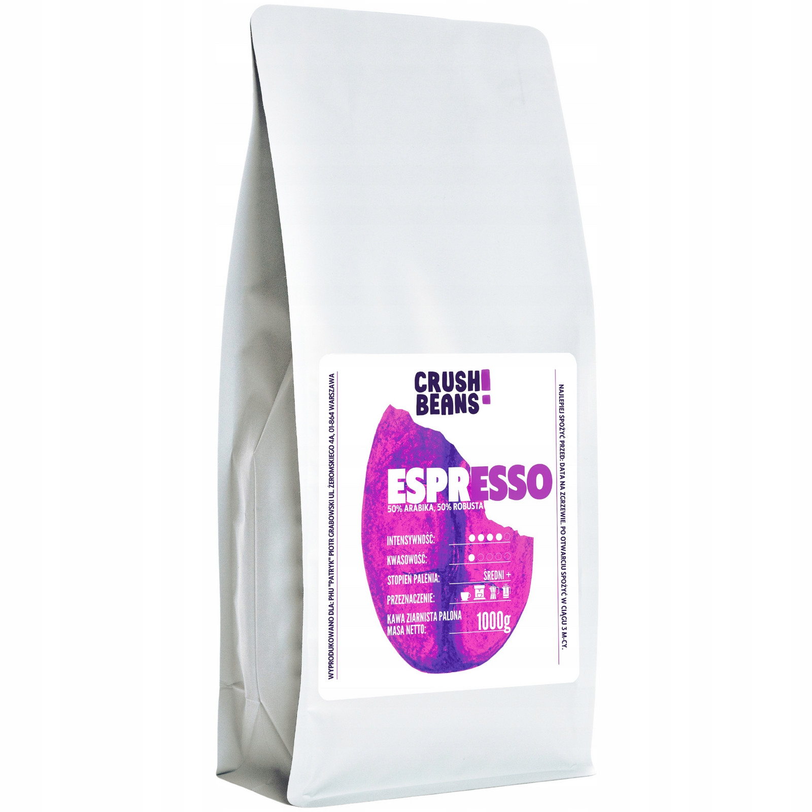 Zrnková káva 1kg Espresso Crush Beans Mocna