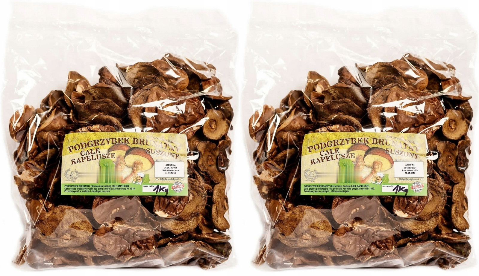 Podhoubí Klobouky 3kg Polský Atest 2024 Nová Sklizeň houby sušené lesní