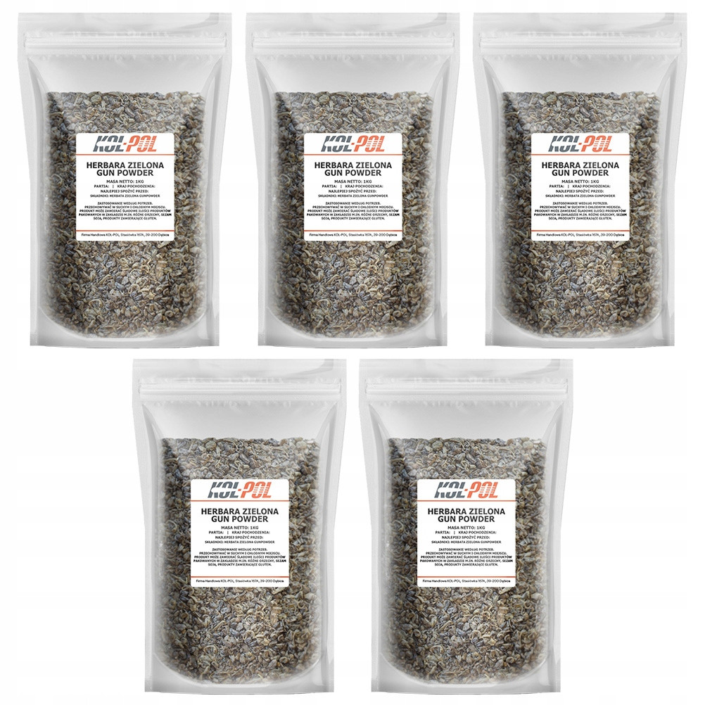 čaj Zelená Gunpowder 5kg Listová přírodní