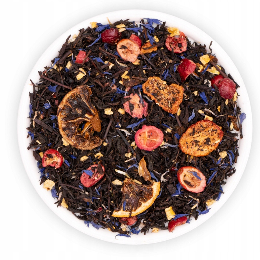 Čaj Černý Listový Ceylon Jahoda Citron New York Teaverso 1000G