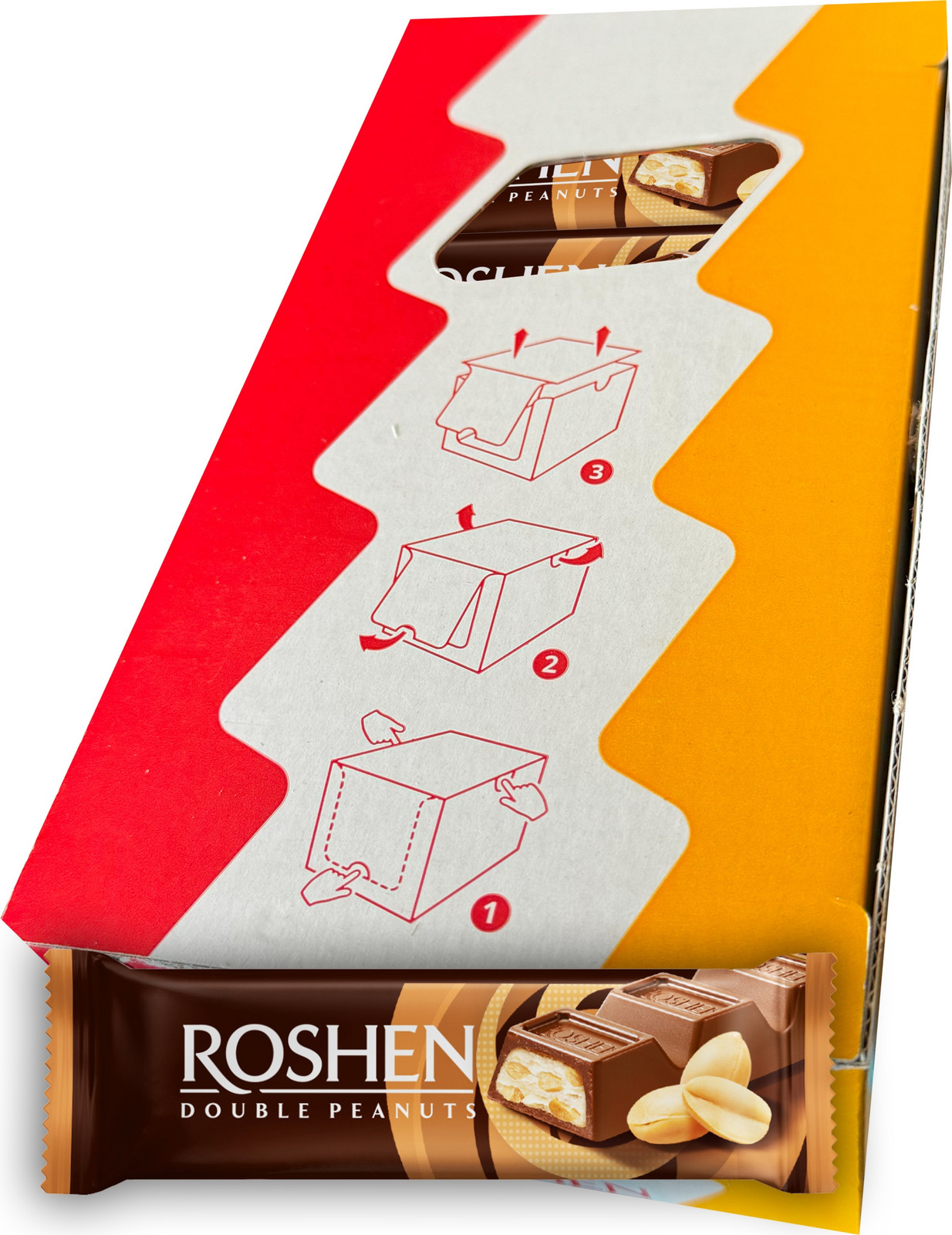 Tyčinka s arašídovým krémem Double Peanut Roshen 29g