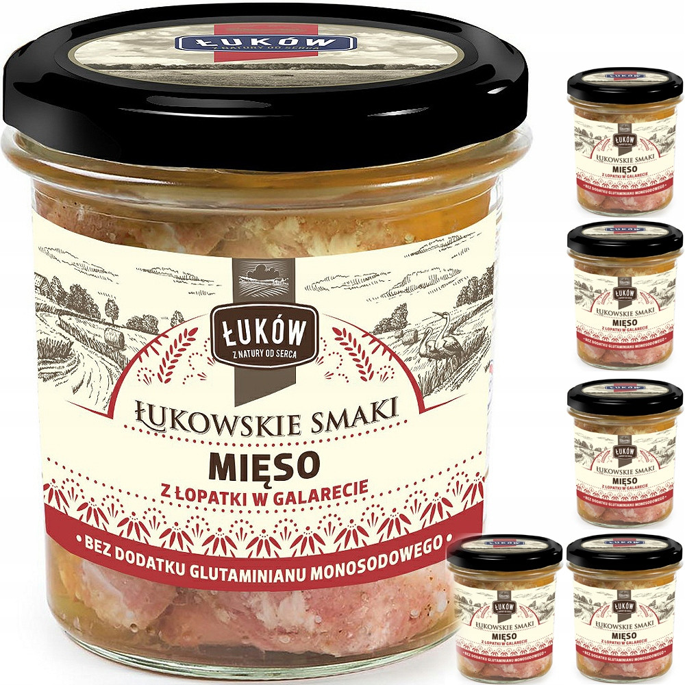 Maso z lopatky v želé 300g Łuków dóza x6