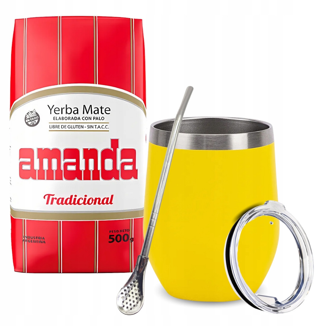 Startovací sada Yerba Mate Amanda Elaborada Tradicional Příslušenství
