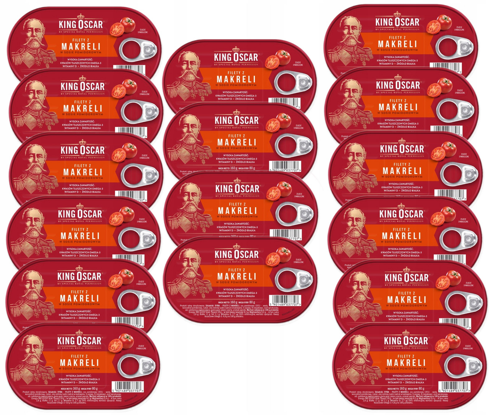 King Oscar Fil. z makrely v rajčatech 160gx16ks