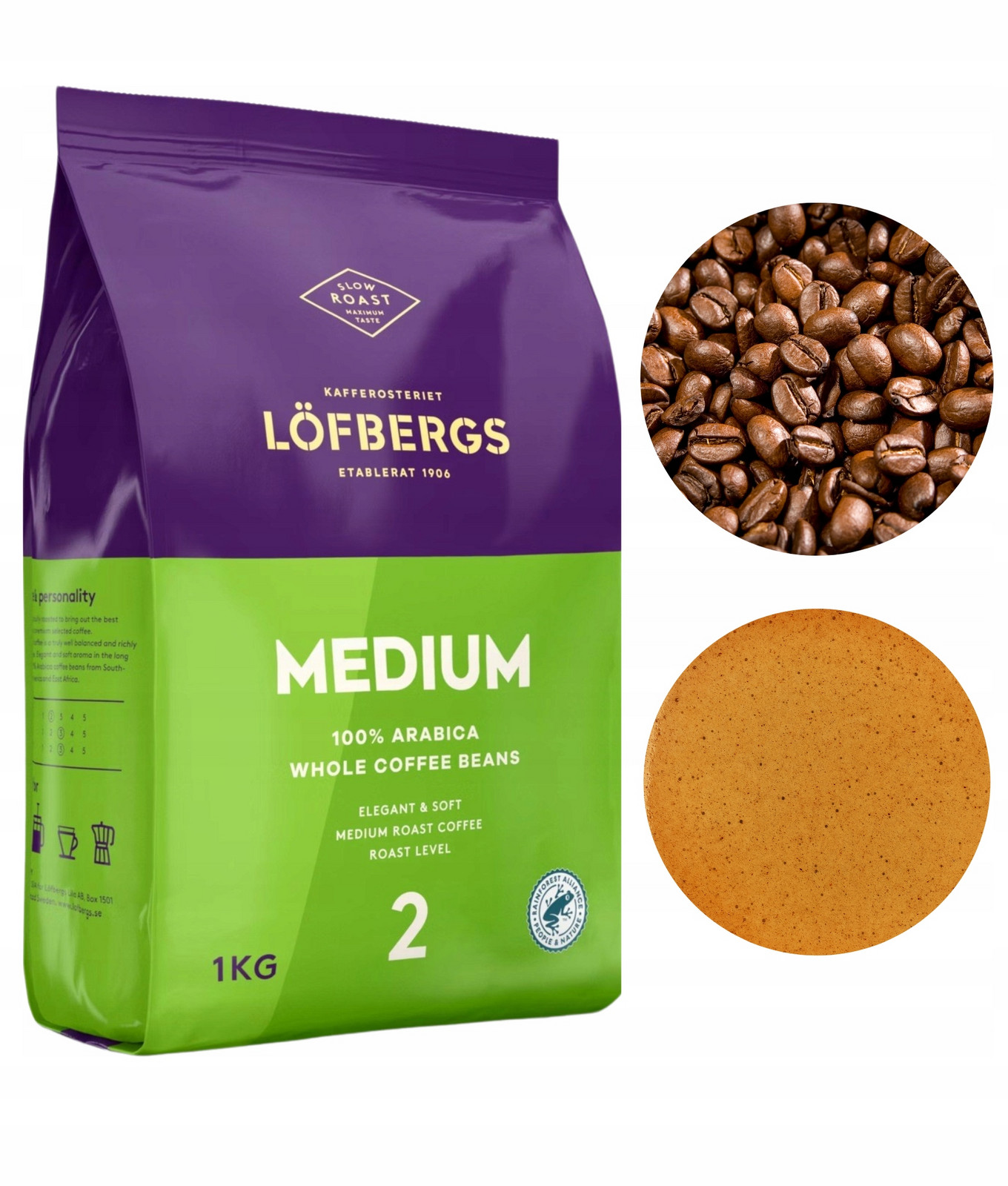 Lofbergs Medium Roast káva zrnková arabica 1kg