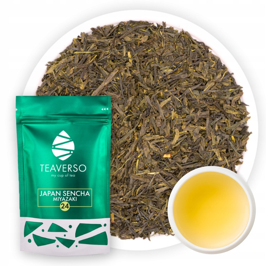 Čaj Japonský Sencha Japan Miyazaki Zelený Listový Teaverso 100G