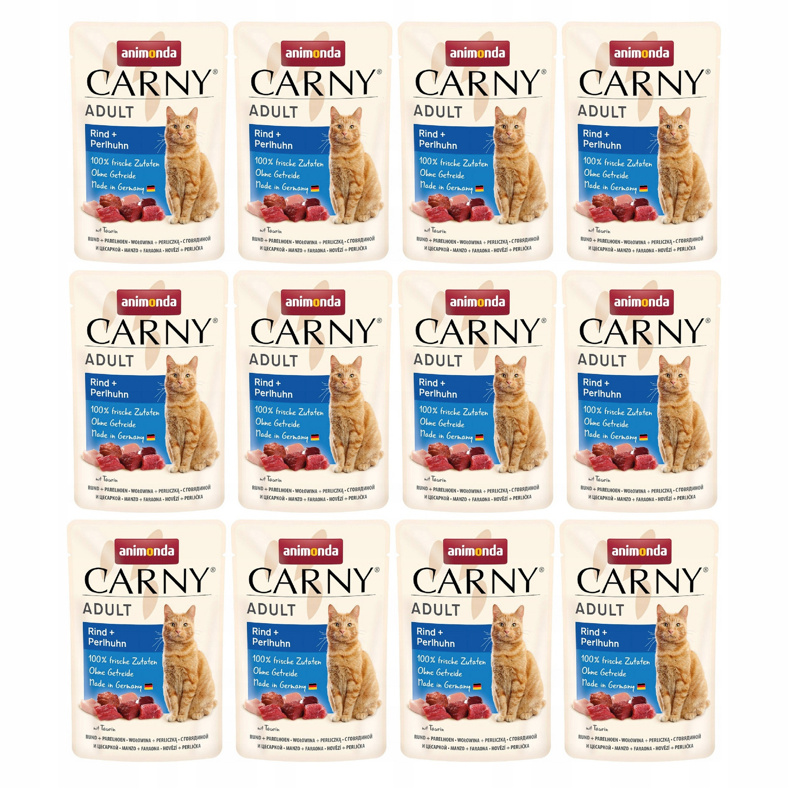 Animonda Carny Adult Kapsička Hovězí perlička Vlhké krmivo pro kočky 12x85 g