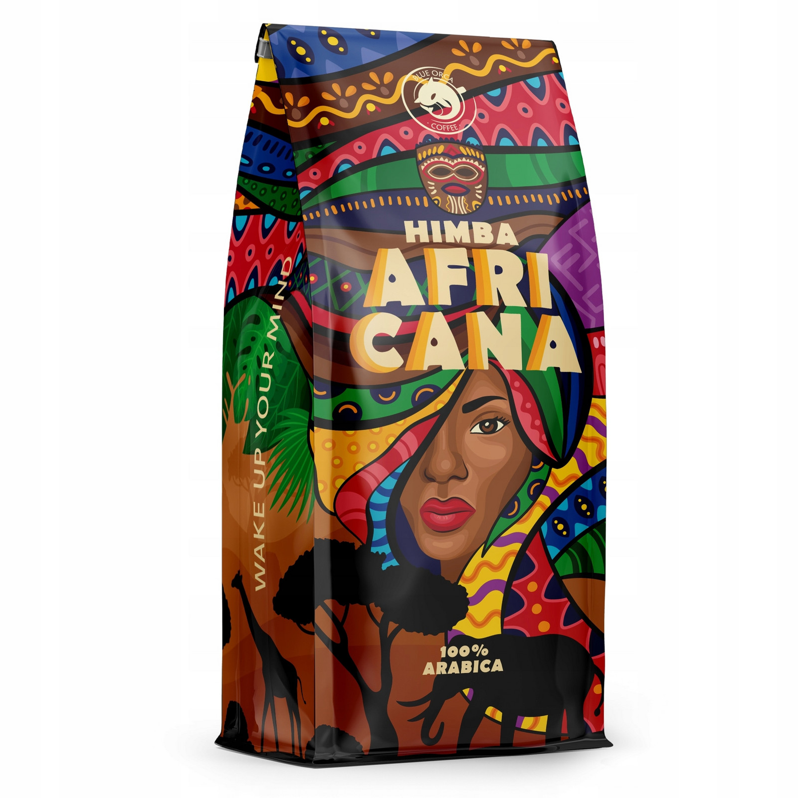 Káva zrnková 1kg Africana Himba Čerstvě pražená 100% Arabica Blue Orca