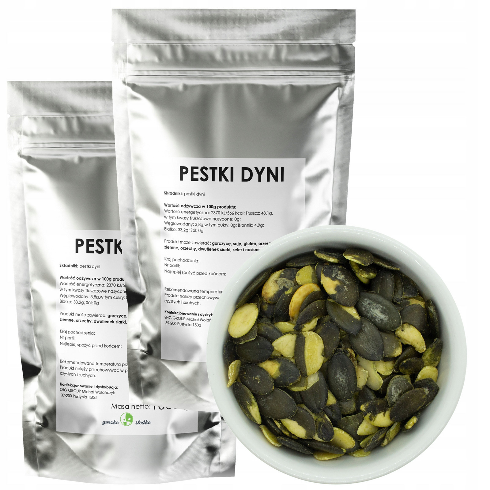 Loupaná Dýně 2 kg Semena z přírodní dýně bez skořápky Zdravá svačinka