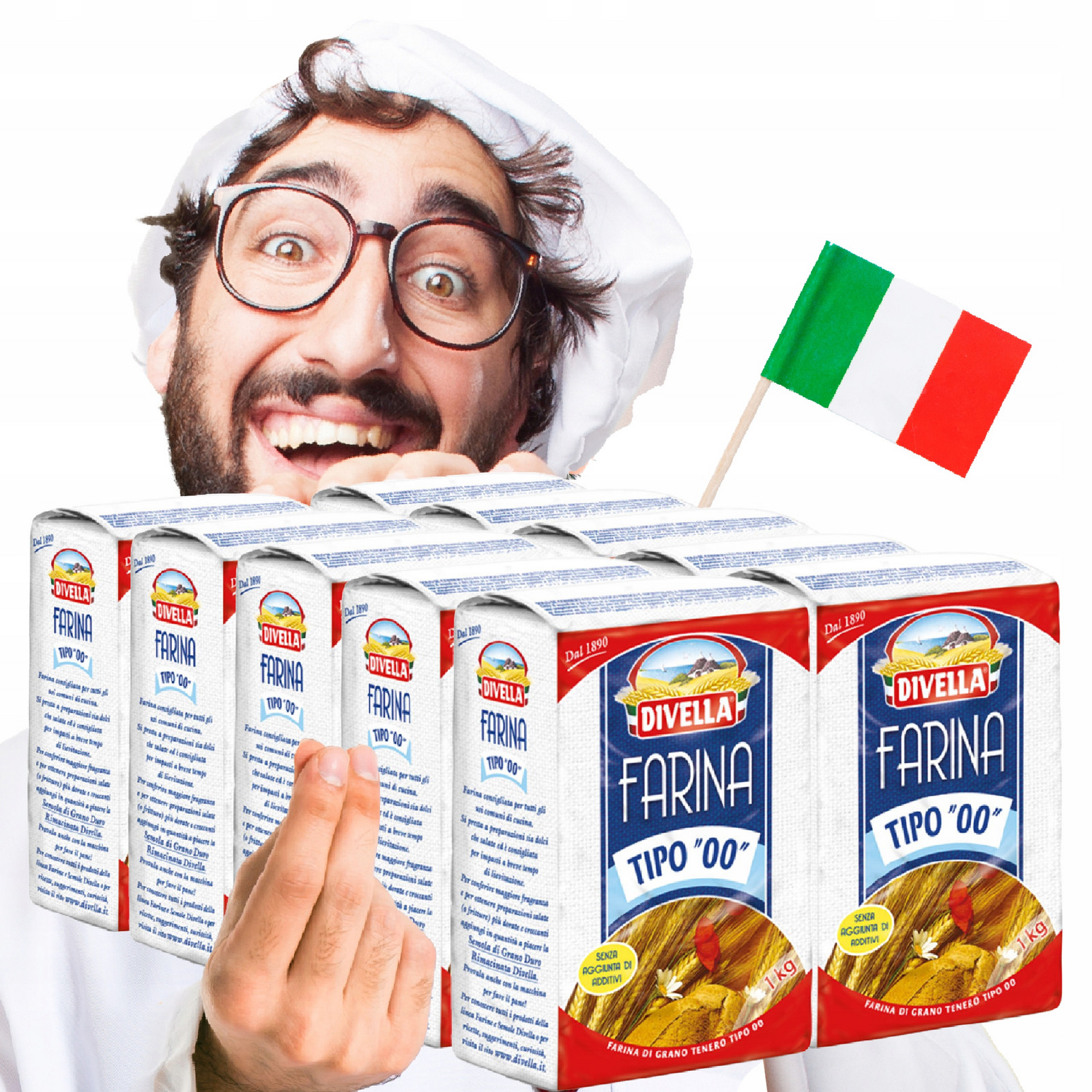 Pšeničná Mouka Italská Typ 00 Univerzální 10 x 1KG