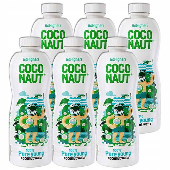 6x Kokosová voda Coconaut z mladého kokosu 1000ml