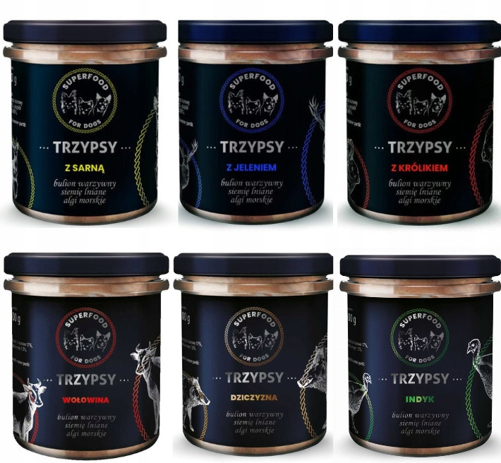 Happy Snacky Třipsy krmivo ve sklenici psa MIX 6x300g