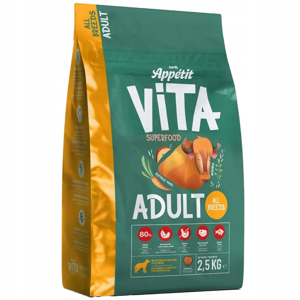 Comfy Appetit Vita Buffalo 2,5 kg – krmivo pro dospělé psy