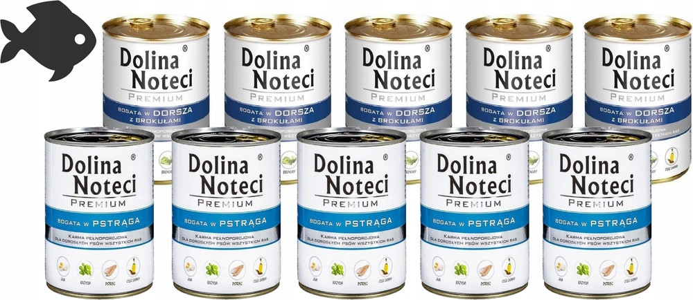 Dolina Noteci Premium Mix 10x800g rybí příchutě