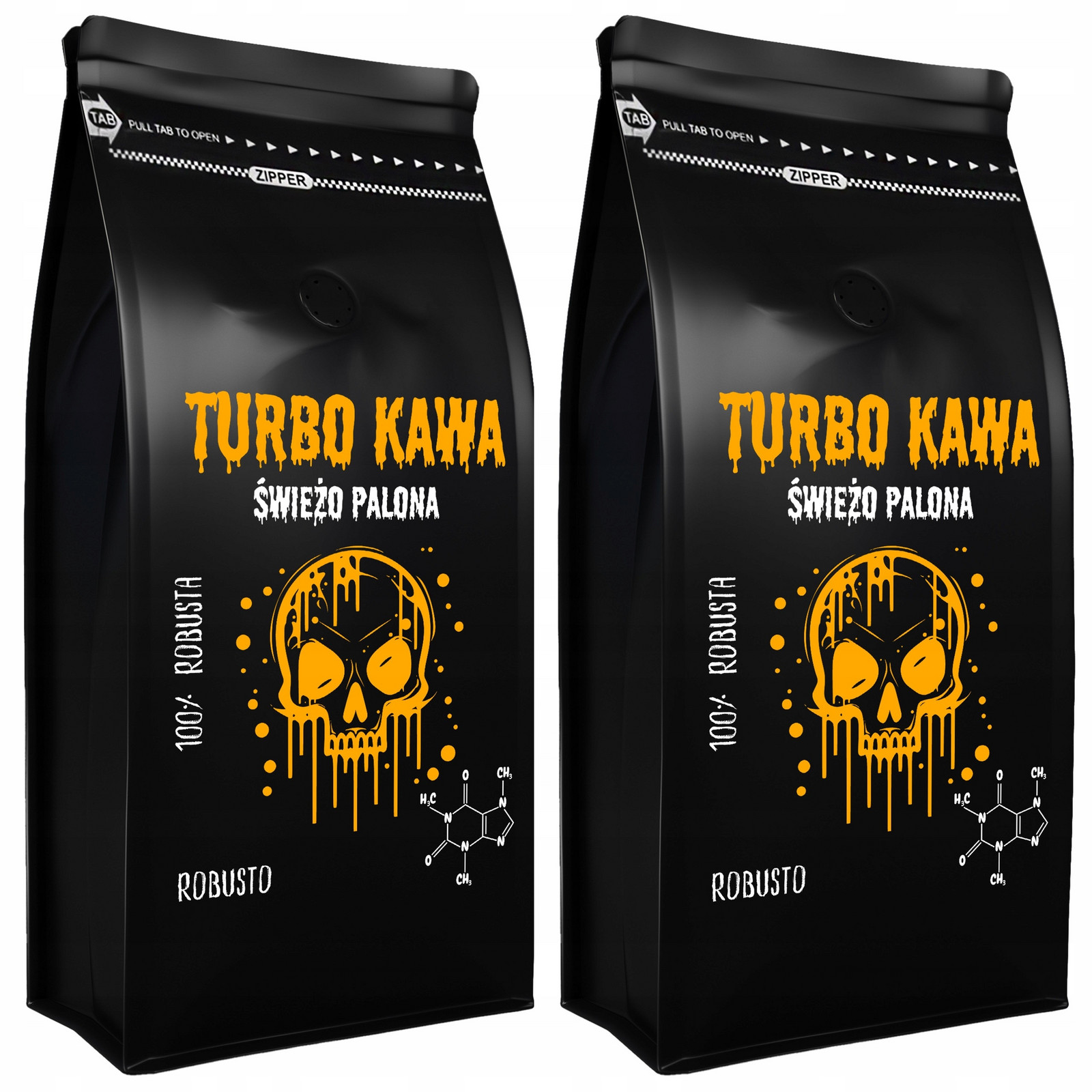 Turbo Káva zrnková Do kávovaru 2x1kg 100% Robusta Robusto