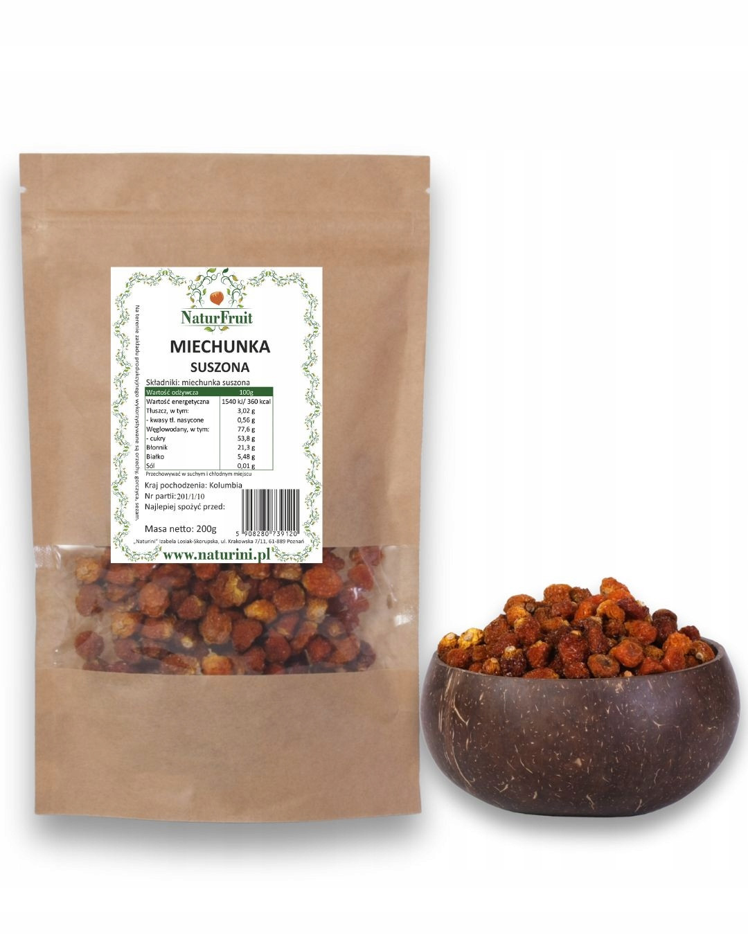 Mochyně Sušená Peruánská Višeň Physalis 1kg