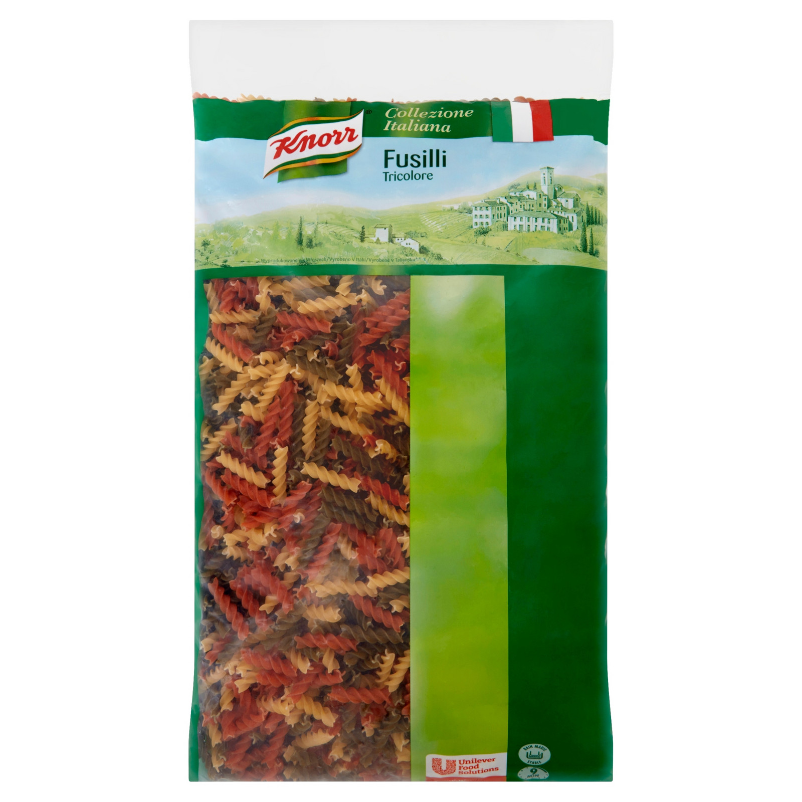 Těstoviny fusilli 3-barvy 3 kg Knorr