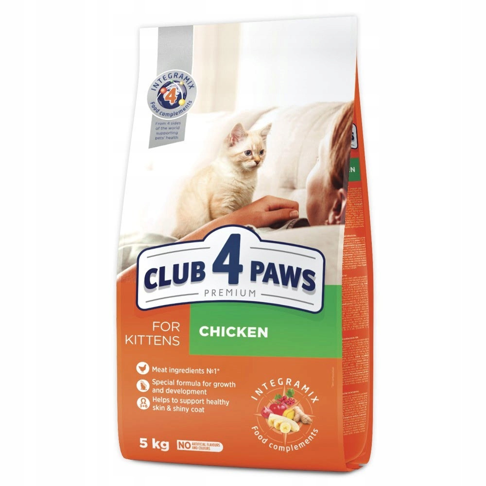 Club 4 Paws Premium suché krmivo pro koťata kuře 5 kg