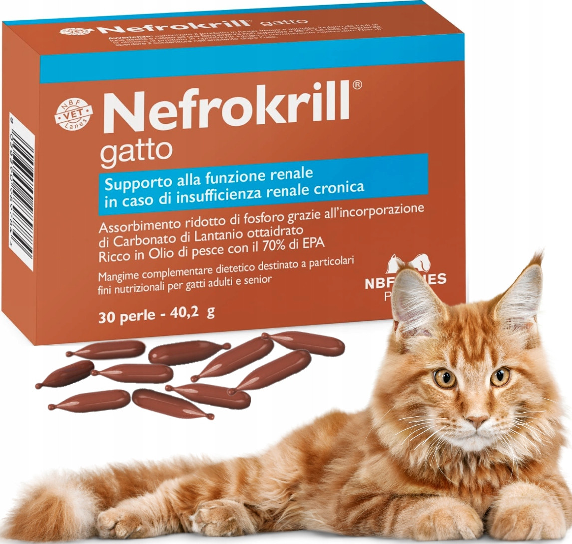 Nefrokrill gatto 30 tablet Nbf Lanes kapsle Na Zdravé Ledviny twist-off