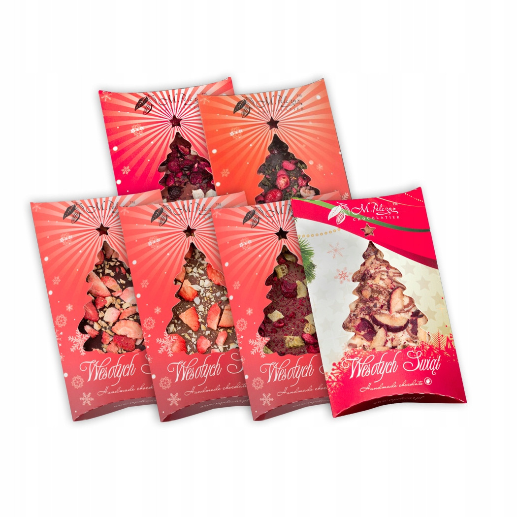 Sada vánočních čokolád: bílá, mléčná, hořké Vánoce