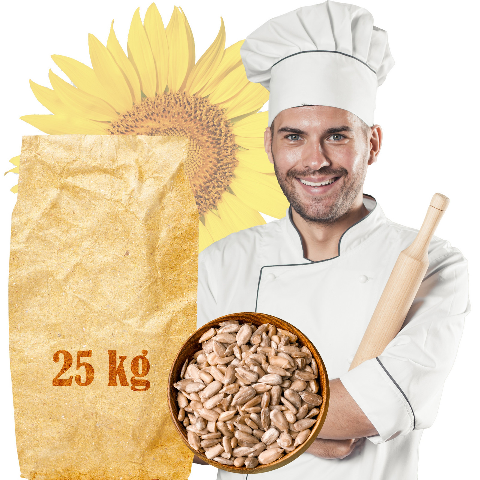 Slunečnicová Semínka Loupaná zrno 25KG