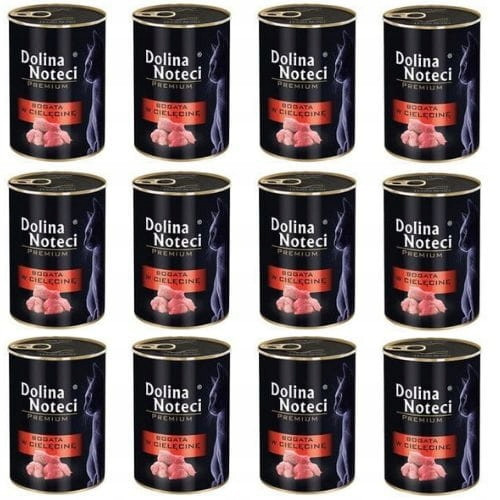 Dolina Noteci Premium krmivo mokré kočky Bohaté na Telecí maso bez obilovin 12x400g