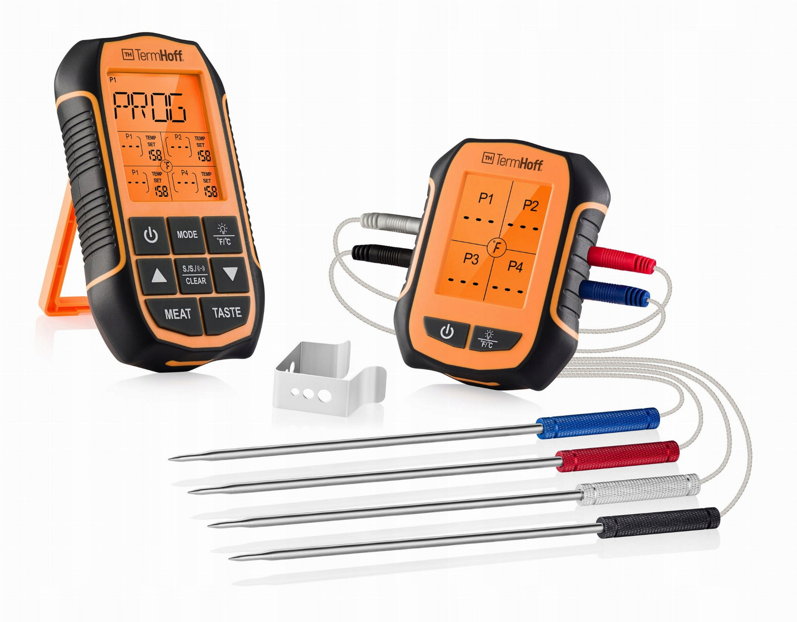 Bezdrátový teploměr 4 Sondy Udírna Gril Trouba TermHoff THS-04