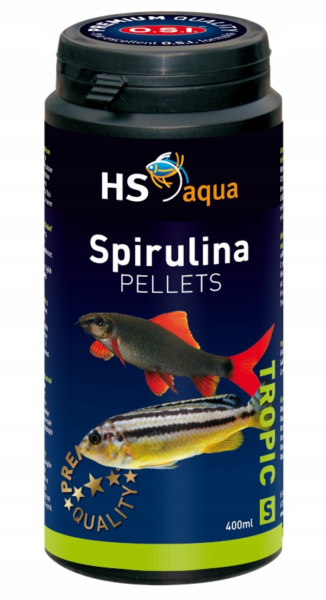 Hs osa Spirulina Pellets 400 ml/220 g krmivo pro akvarijní ryby