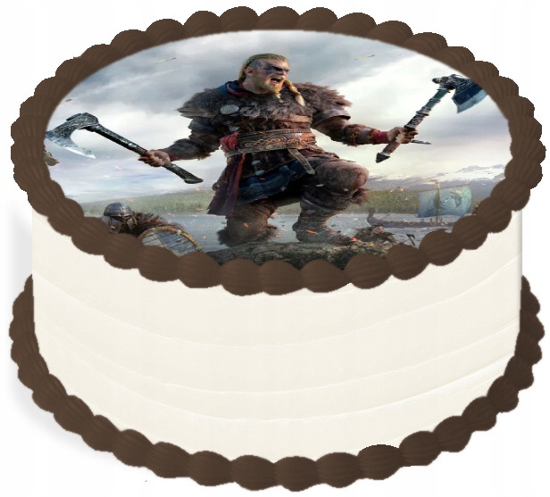 oplatek na dort 20 cm Viking Vikingové Viking