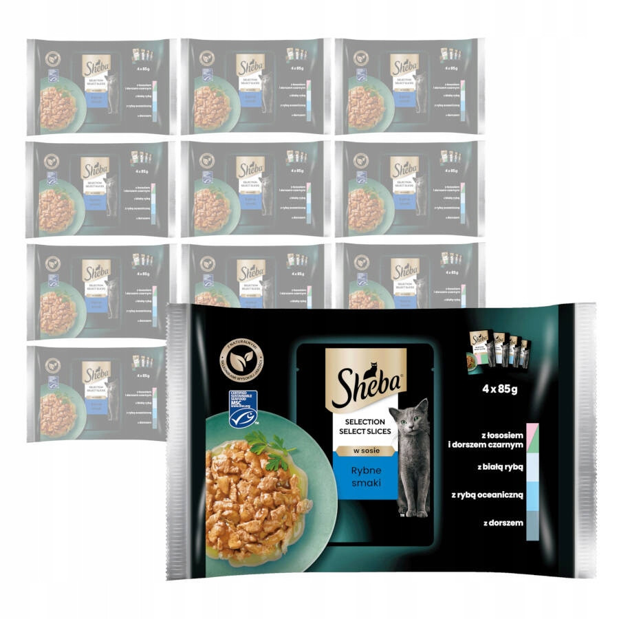 Sheba Výběr V pro kočky krmivo 13x 340g