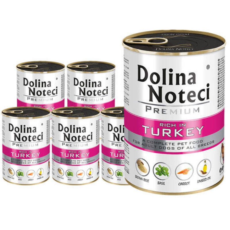 Dolina Noteci Premium bohaté na krůtí krmivo mokré pro psa 12x400g