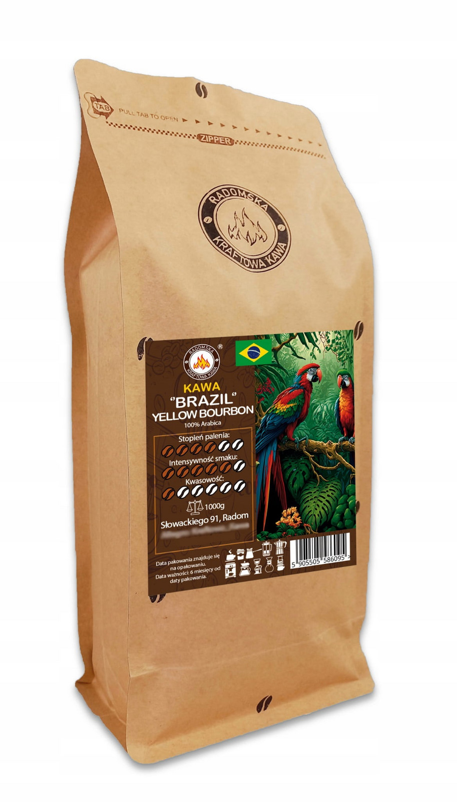 Mletá Káva Brazil Yellow Bourbon Fazenda Pedra Grande 1000g