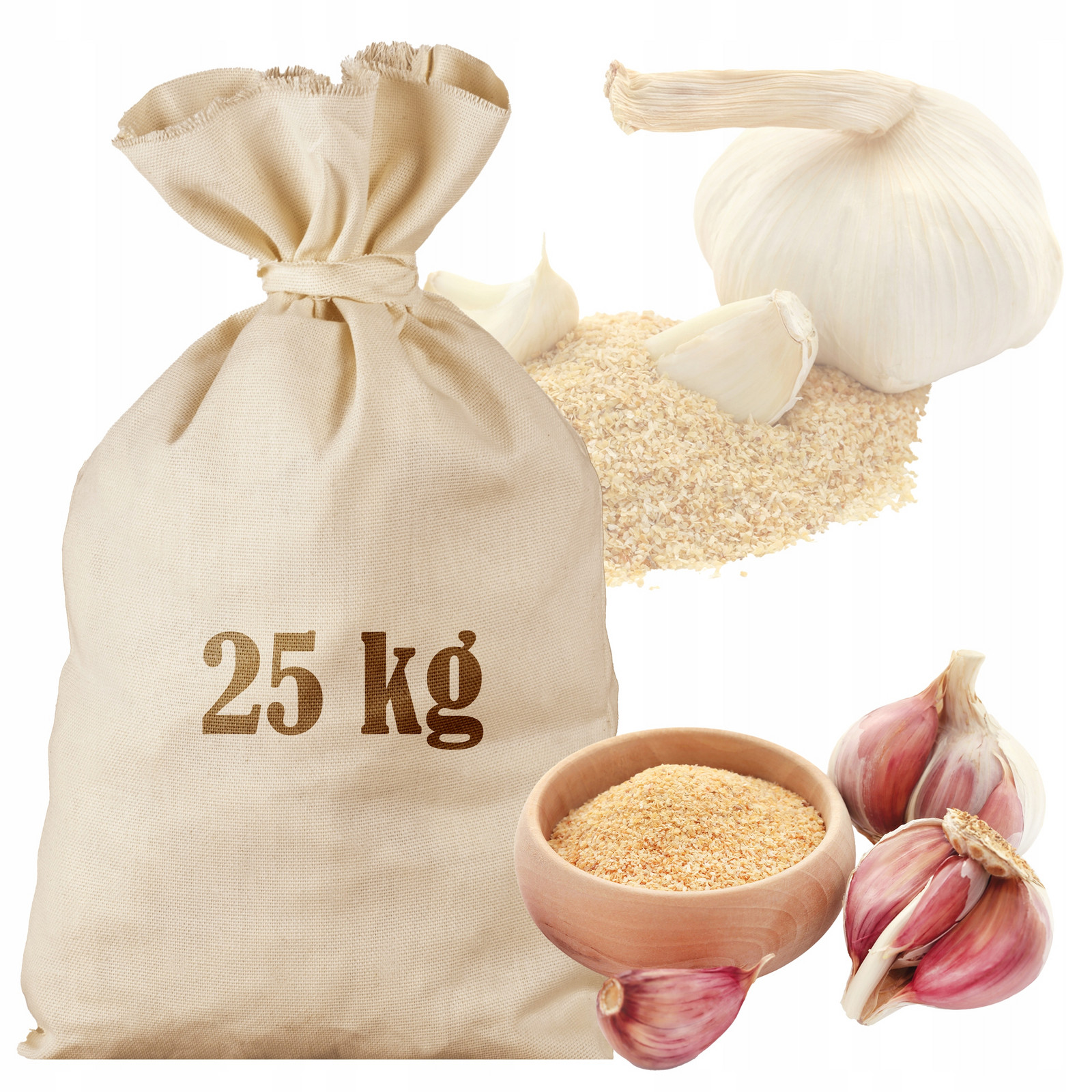 Česnek Granulovaný 25KG Sáček Velkoobchod