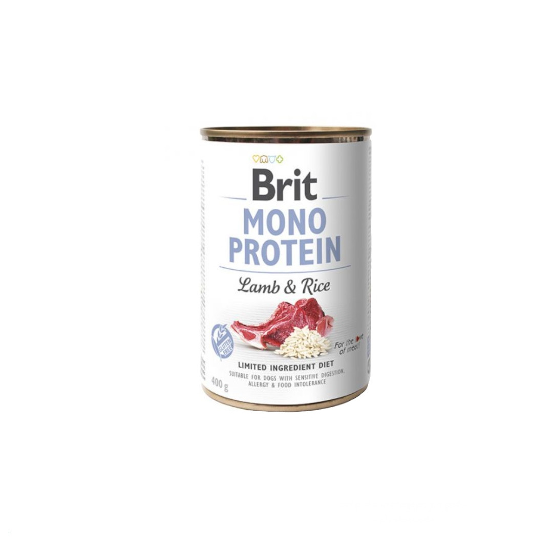 Brit Dog konz Mono Protein Lamb & Brown Rice 400g