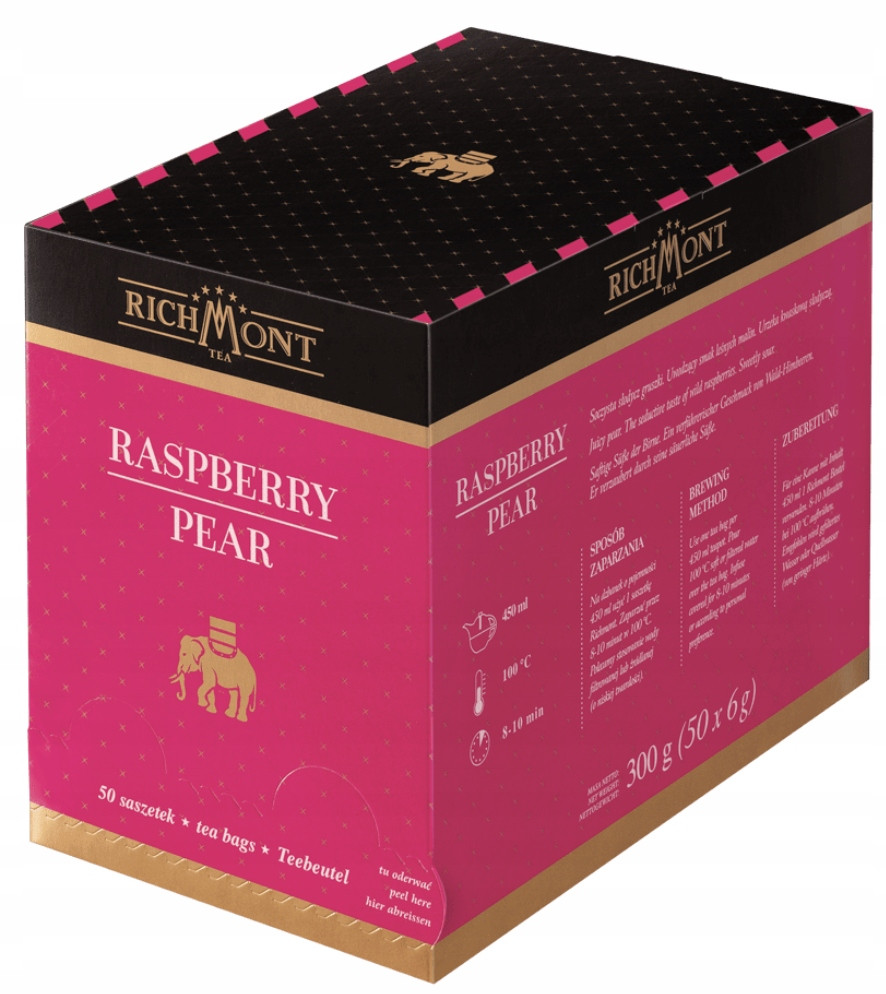Čaj Raspberry Pear 50 ks Richmont