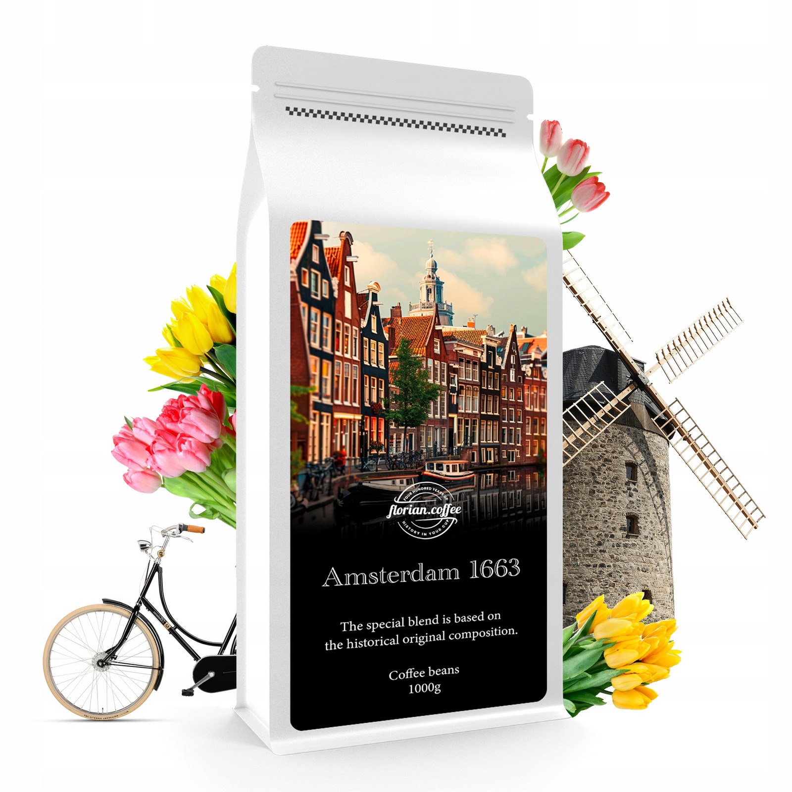 Káva 1 Kg Amsterdam – 80% Arabica 20% Čerstvě Pražená Robusta