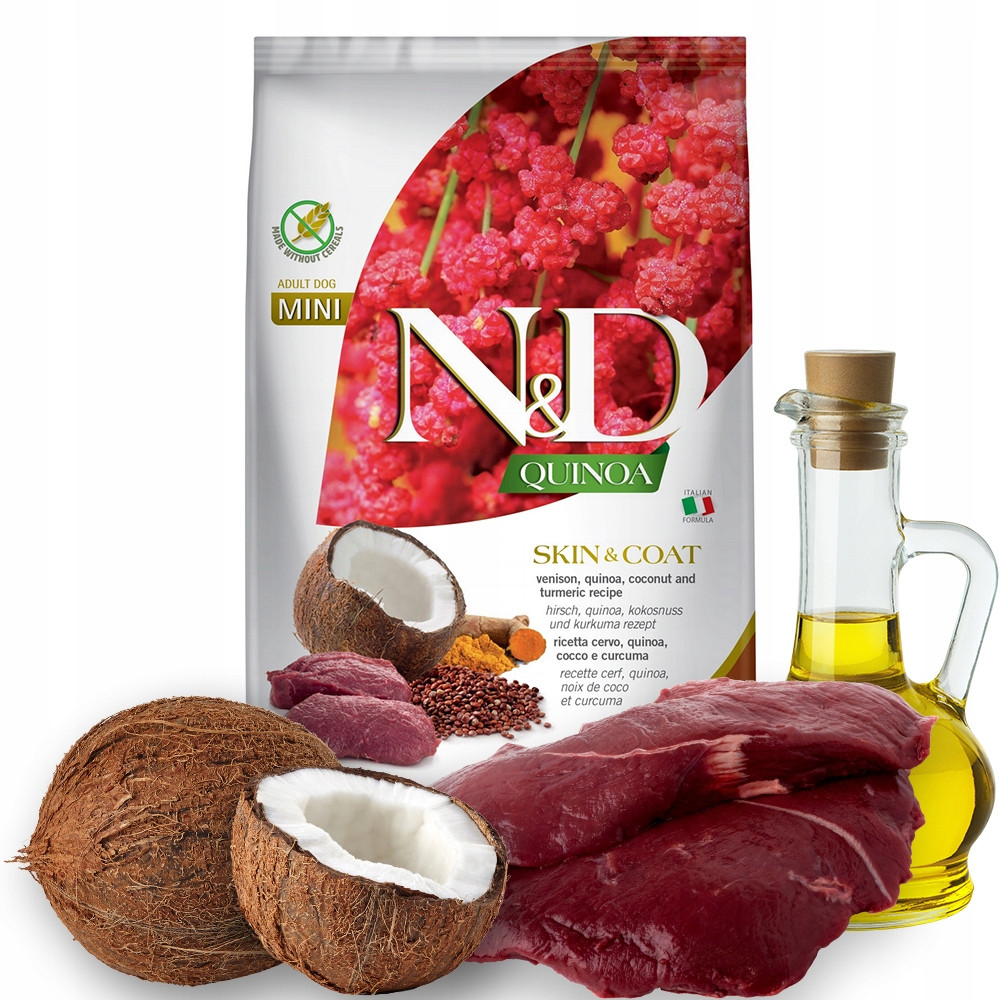 Nd Quinoa Skin Coat Venison 7kg Dog Mini Adult