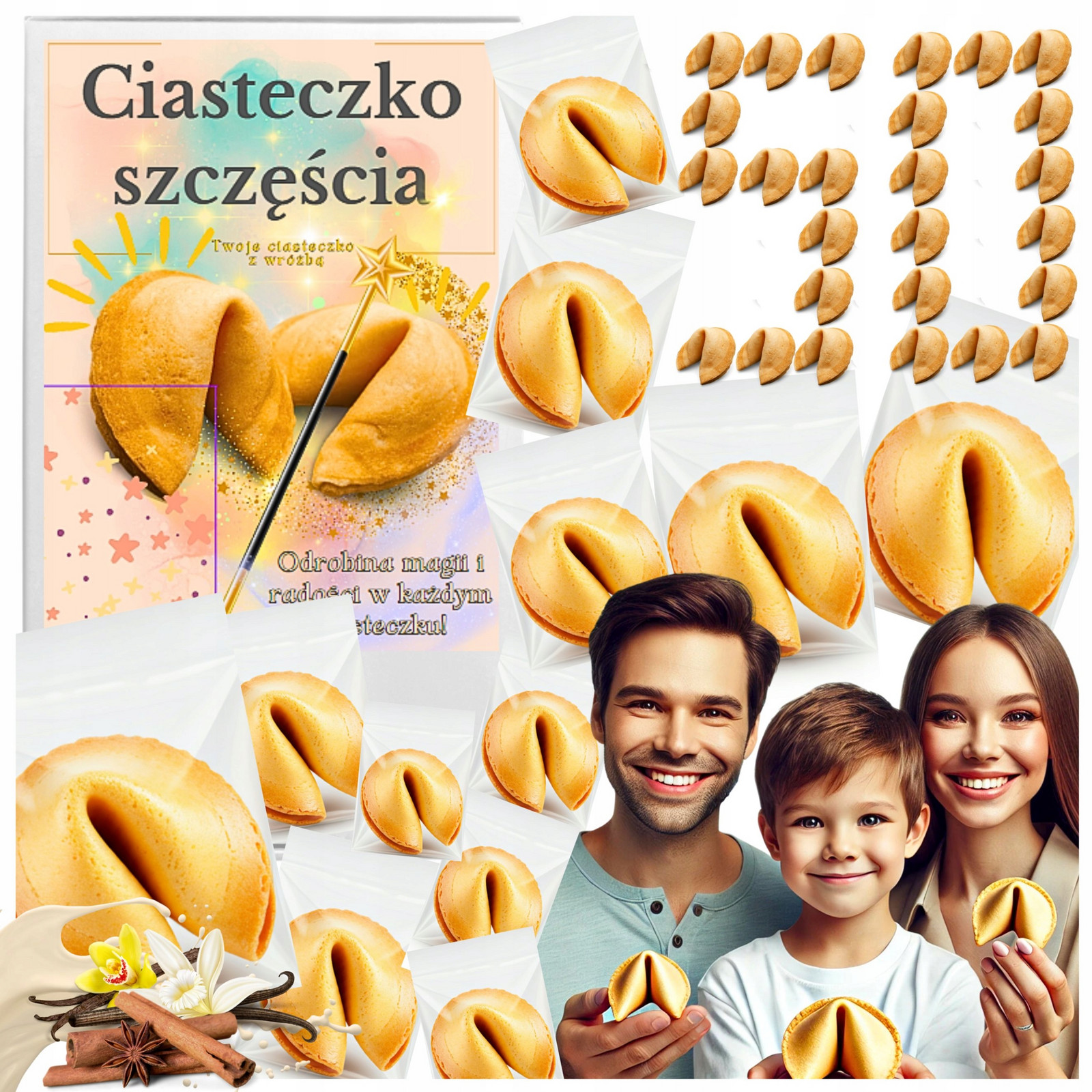 Čínské Sušenky Štěstí S Věštbou Kouzlo Osudu dárek 50