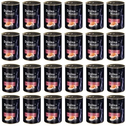 Dolina Noteci Premium krmivo pro kočky Bohaté na Lososa bez obilovin 24x400 g