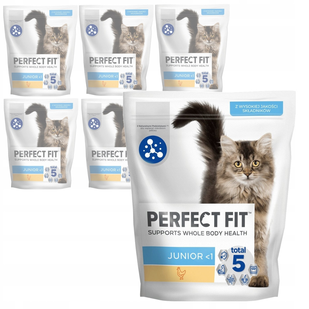 Perfect Fit Junior Sucha Krmivo Pro Koťata S Kuřecím Masem 6x750g