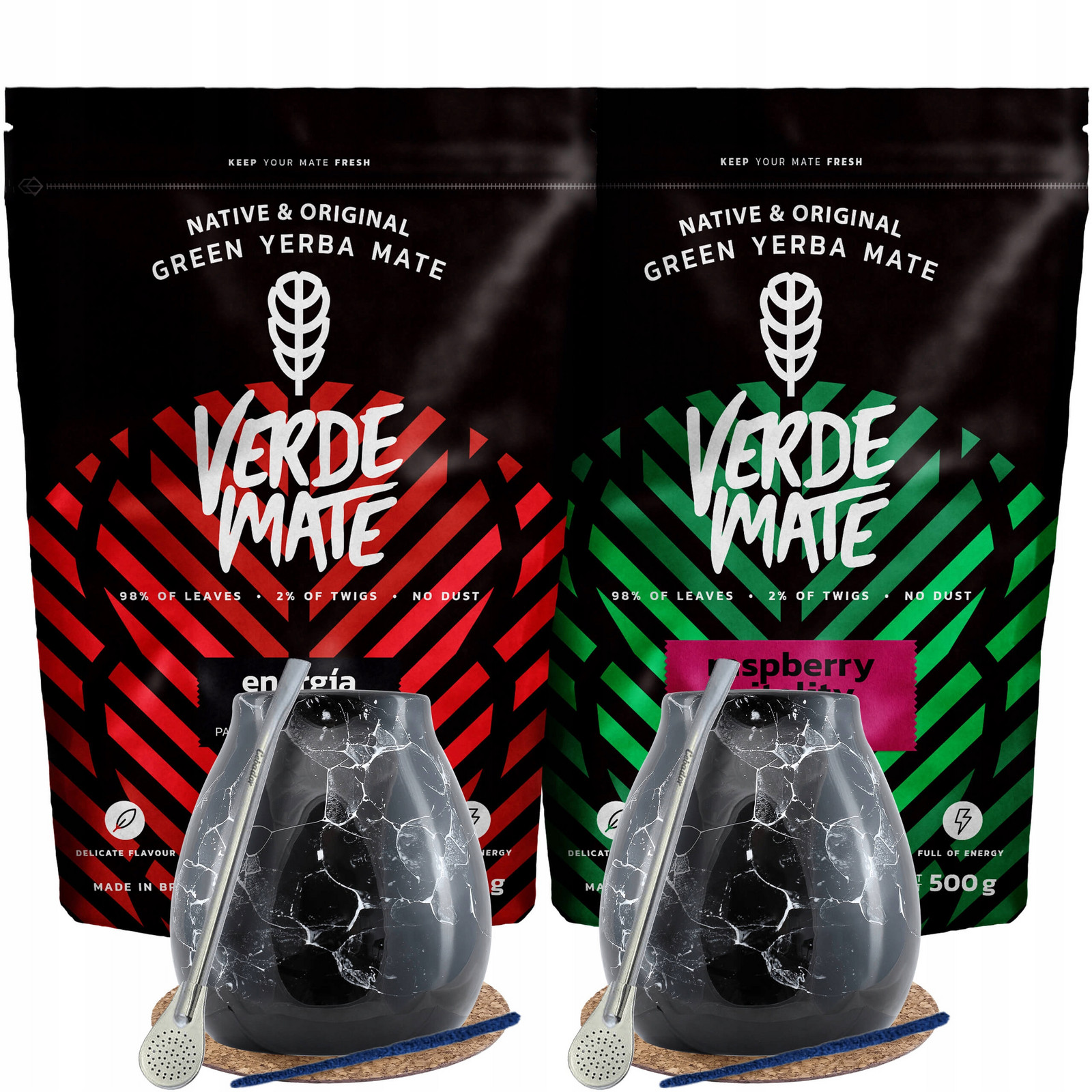 Sada Yerba Mate Energie pro dva Bombilla 1kg