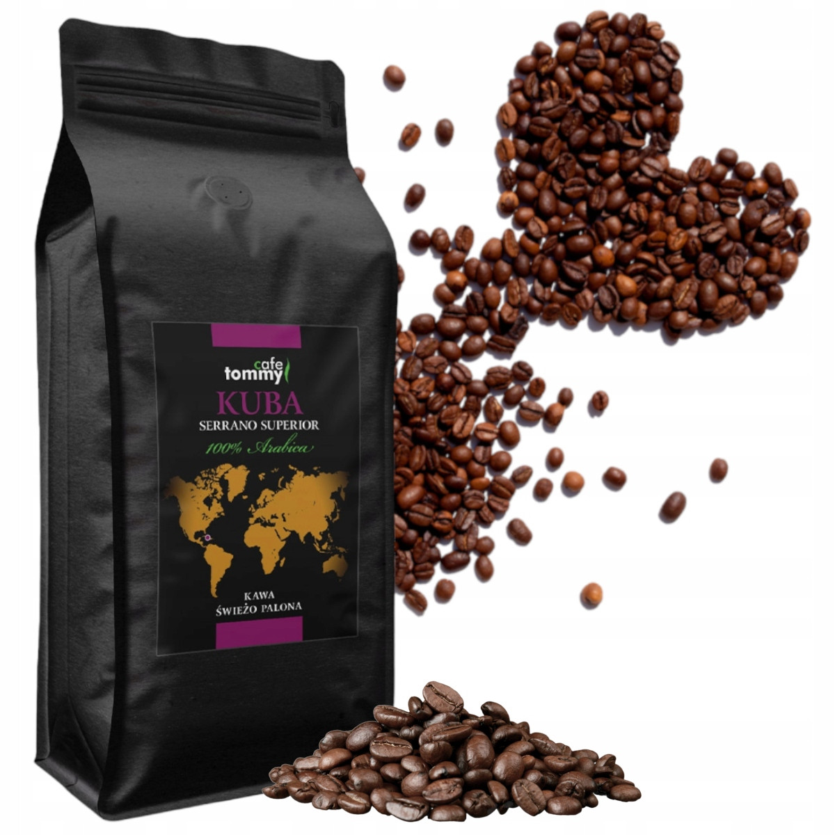 Káva zrnková 100% Arabica Čerstvě pražená Kuba Serrano Superior 1kg