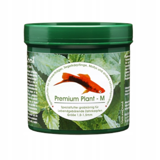 Naturefood Premium Plant M 200g Krmivo Krmná Směs pro živorodky do akvária