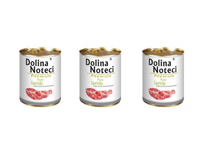 Krmivo mokré Dolina Noteci Pure jehněčí 800 g х 3ks
