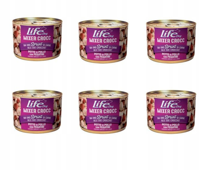 Life Dog Mixer Crocc Kuře S Játry 150g