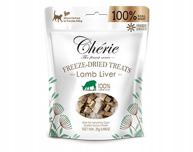 Lyofilizovaná Jehněčí Játra, pamlsky pro kočky 30g x 24