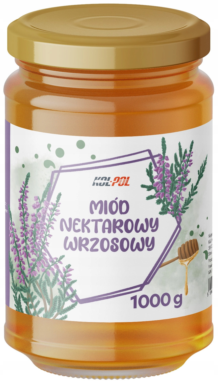 Vřesový med 1kg Nektarový Polský Místní Pasieka z Podkarpatí x Kol-Pol