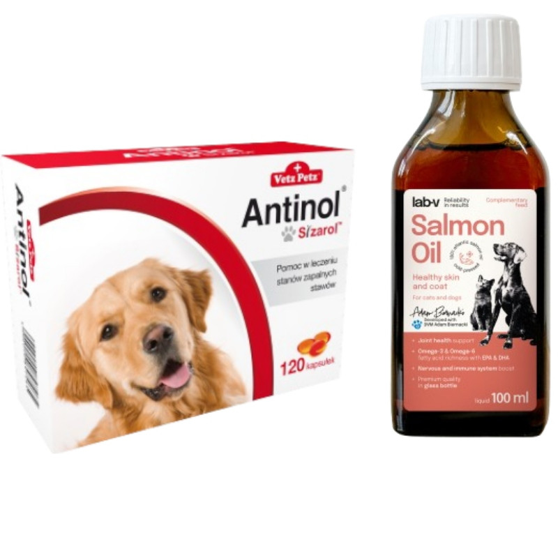 Biovico Antinol Sizarol Pes 120 tablet Na Klouby Olej 100ml Bonus