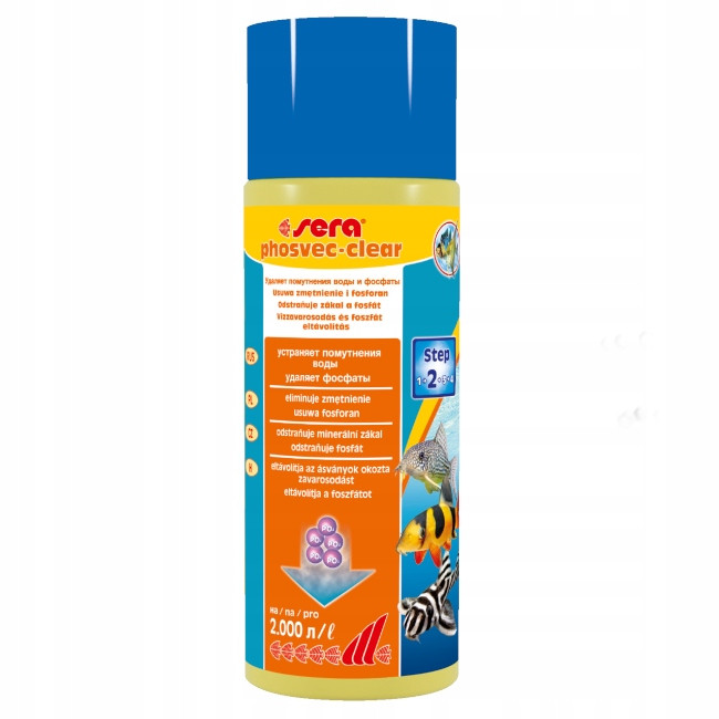 Sera Phosvec Clear odstraňuje fosfáty a čistí 500 ml