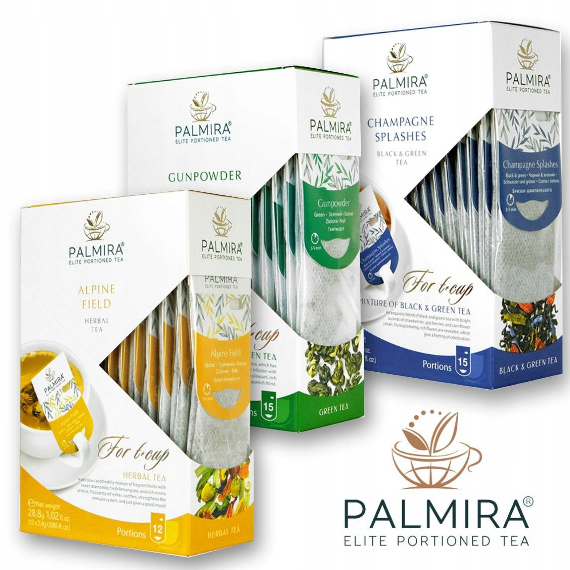 Čajový set Palmira Podzimní-2 Alpine field Gunpowder Champagne Splashes